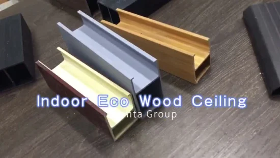 WPC moderne Holzdeckenplatten PVC-Deckenpaneele für die Innendekoration